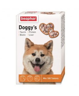 Vitamin supplement : Beaphar Doggy&039s Mix 180 tab.