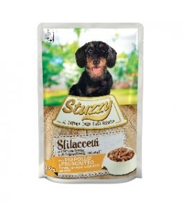 STUZZY Sfilaccetti Chicken with ham - wet dog food - 100g
