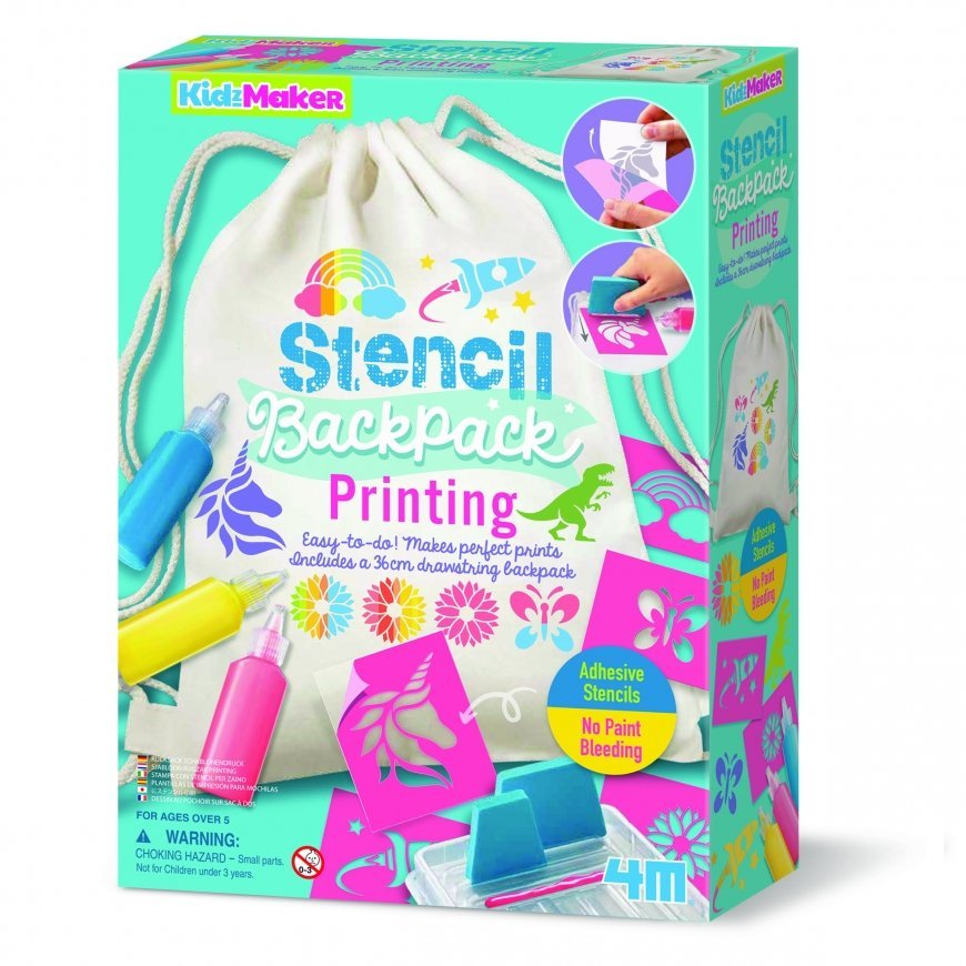 4M KidzMaker DIY komplekt Seljakoti värvimine šabloonidega