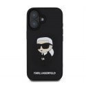 Karl Lagerfeld 3D Rubber Ikonik Case for iPhone 16 Black