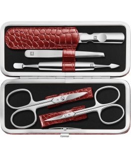 Manicure set Zwilling Classic Inox red case 5 pcs