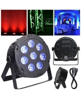 LIGHT4ME QUAD PAR 8x10W MKII RGBW LED õhuke korter