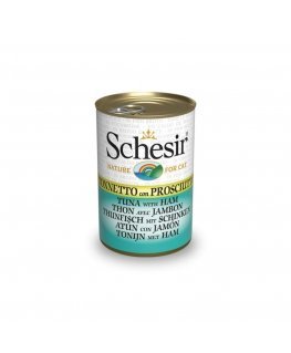 SCHESIR Tuna with ham in broth - wet cat food - 140g