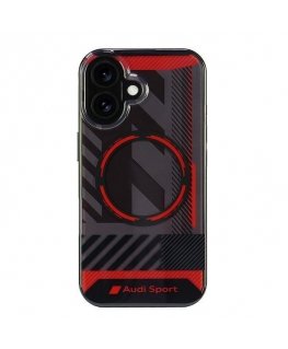 Audi IML Sport MagSafe iPhone 16 6.1" czarny|black hardcase AUS-