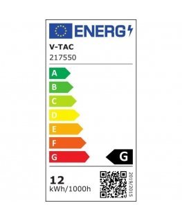 Garden luminaire V-TAC VT-857-G 12W LED IP65 3000K 875lm (SKU 217550) Grey