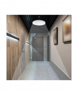 Plafon V-TAC 18W LED Okrągły IP44 Czujnik Ruchu Mikrofalowy 23cm Biały VT-8618S-W-RD 3000K 1800lm