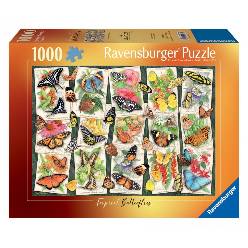 Ravensburger pusle 1000 tk Eksootilised liblikad