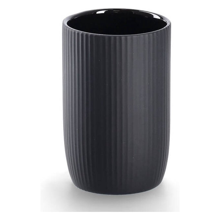 Ceramiczny prążkowany kubek na szczoteczki, Ø 7,7 cm – 2
