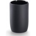 Ceramiczny prążkowany kubek na szczoteczki, Ø 7,7 cm