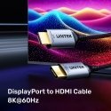 UNITEK CABLE DISPLAYPORT 1.4 TO HDMI 2.1, 8K, 1.8M UNITEK CABLE DISPLAYPORT 1.4 TO HDMI 2.1, 8K, 1.8M