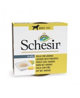 SCHESIR Vistas gaļa ar ananāsiem želejā - mitrā suņu barība - 150g