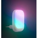 Fuj:tech Compact Lumina RGB -yövalaisin hämäräkytkimellä, 2 kpl, valkoinen Fuj:tech Compact Lumina RGB -yövalaisin hämäräkytkimellä, 2 kpl, valkoinen
