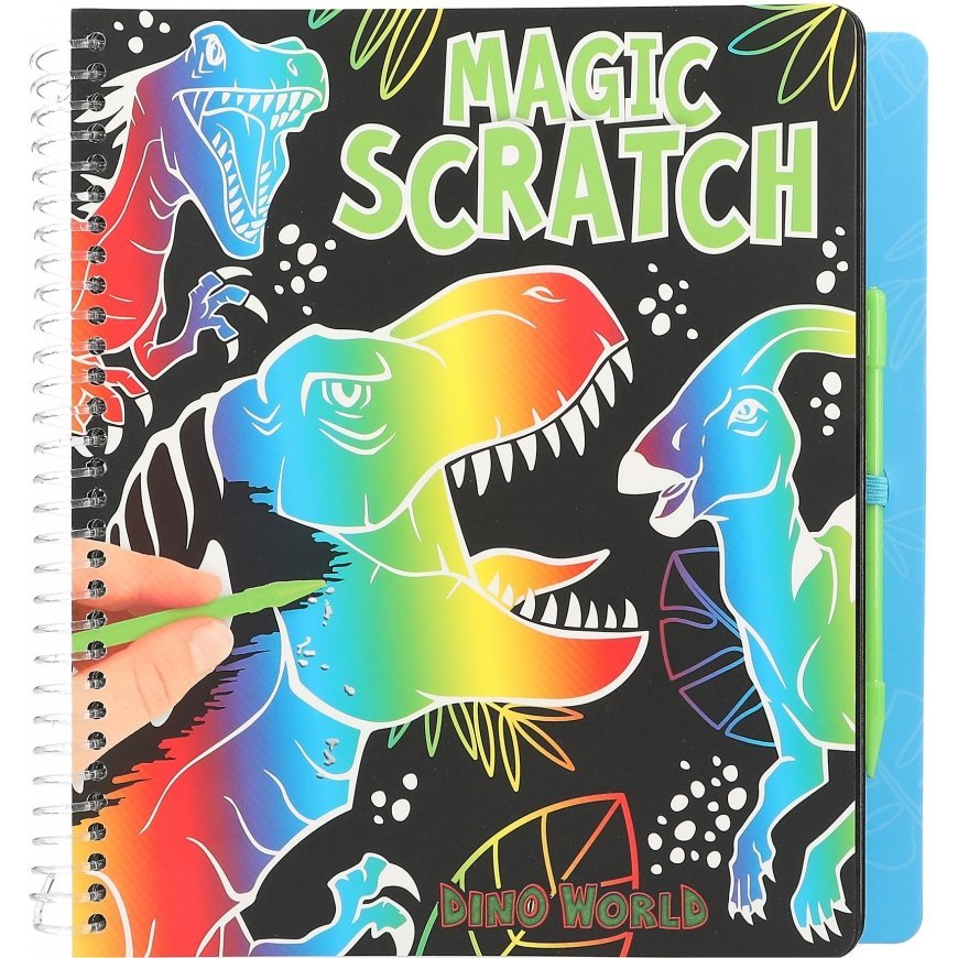 Dino World Scratch Book