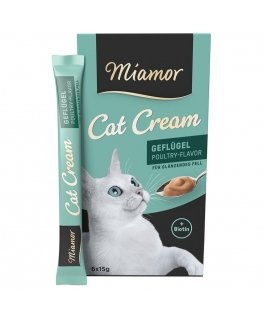 MIAMOR Cat Cream Mājputnu gaļa - kaķu gardumi - 6x15g
