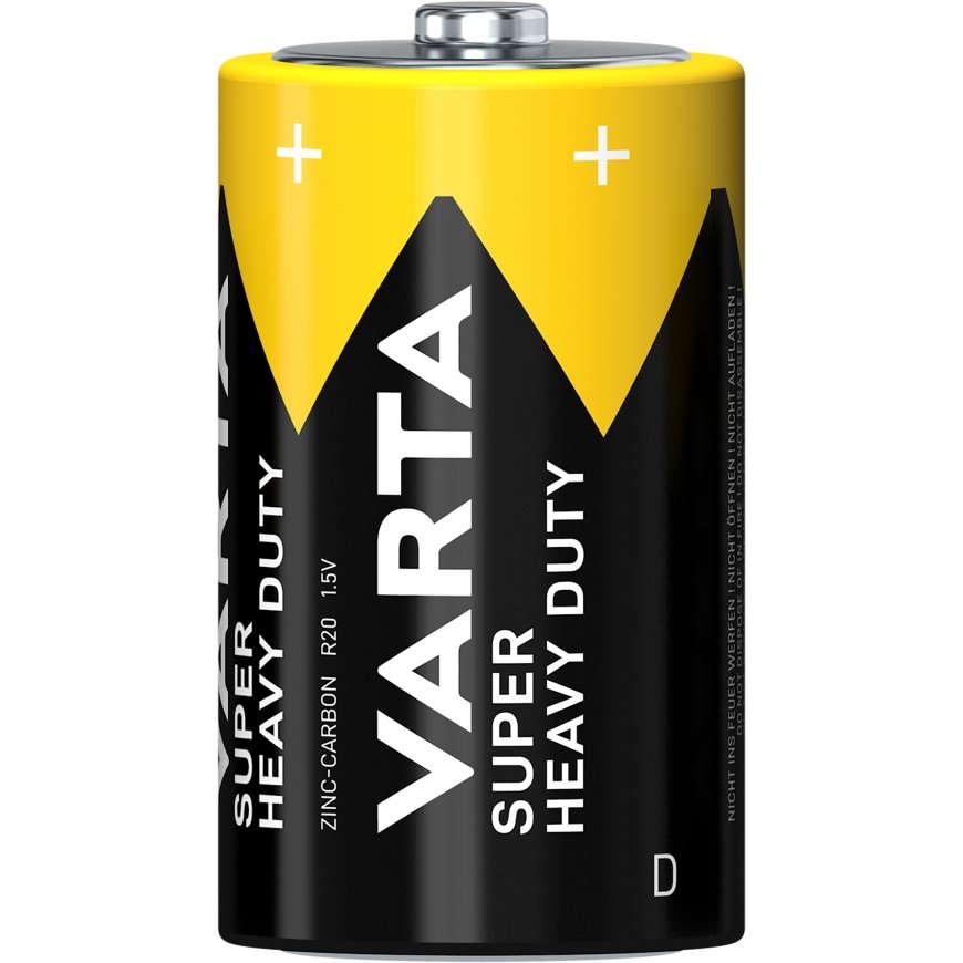 Varta R20 D, D, Zinc-carbon, 1.5 V, 2 pc(s), Multicolour, 61.5 mm – 2