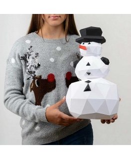 Beldizart WIZARDI 3D popieriniai amatų modeliai Sniego senelis PP-2SNO-WHI