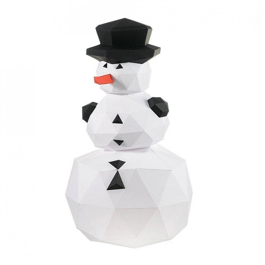 Beldizart WIZARDI 3D popieriniai amatų modeliai Sniego senelis PP-2SNO-WHI – 2