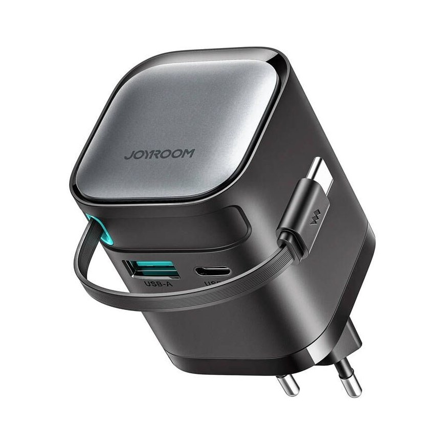 Power charger with retractable cable 65W Joyroom TCL02 GaN