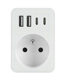 Plastrol SPLITTER SINGLE WAY 2xUSB + 2xUSB C