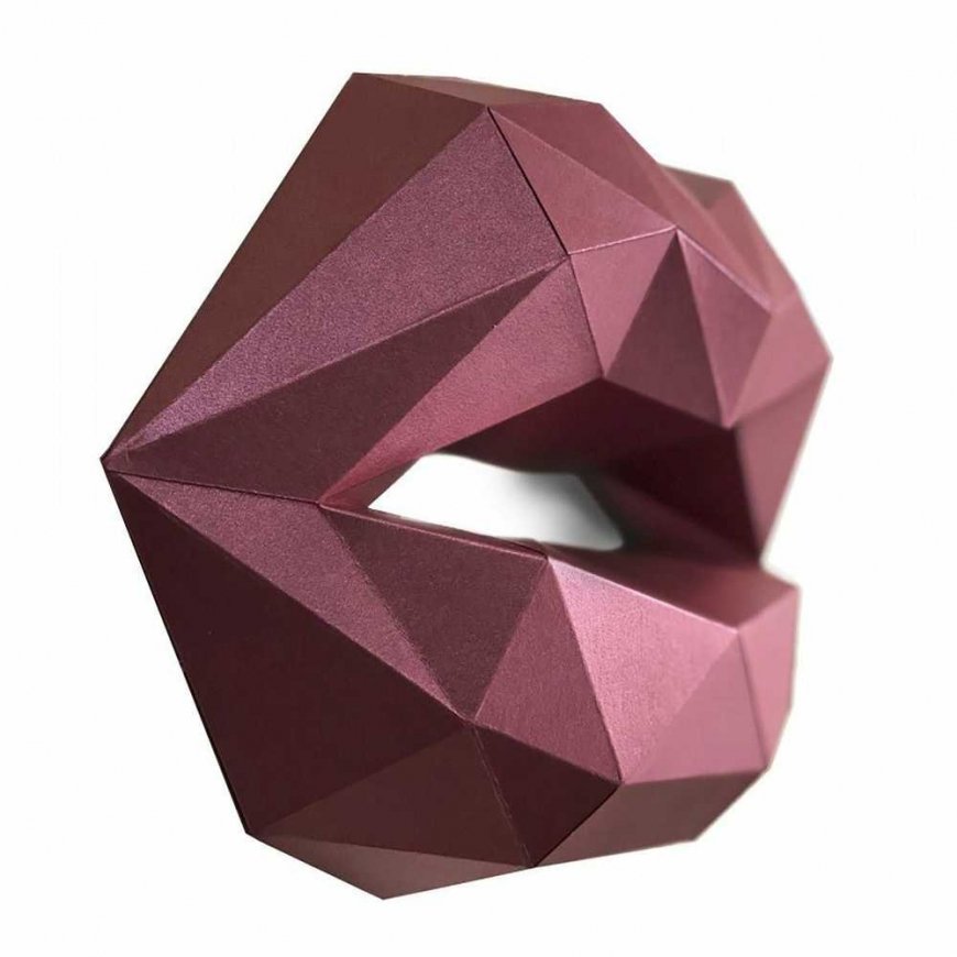 Beldizart WIZARDI 3D Papercraft Kit Kisses PP-1LIP-Raudonas – 2