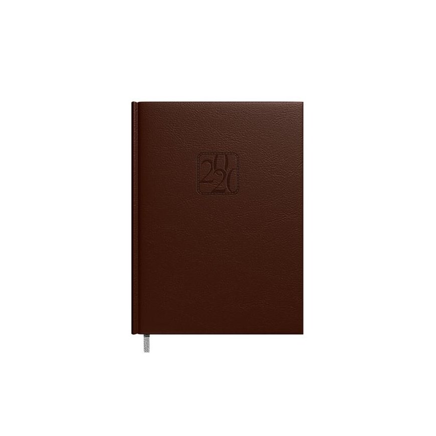 Timer Calendar CHANCELLOR Day 2024, PU, dark brown