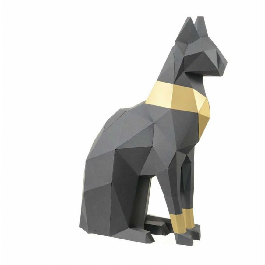 Beldizart Wizardi 3D Papercraft Kit Cat PP-2KBA-2GR – 3