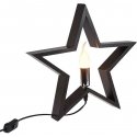 Christmas Decoration Wooden table lamp with a star 36.5x5.5x34.5 cm Christmas Decoration Wooden table lamp with a star 36.5x5.5x34.5 cm