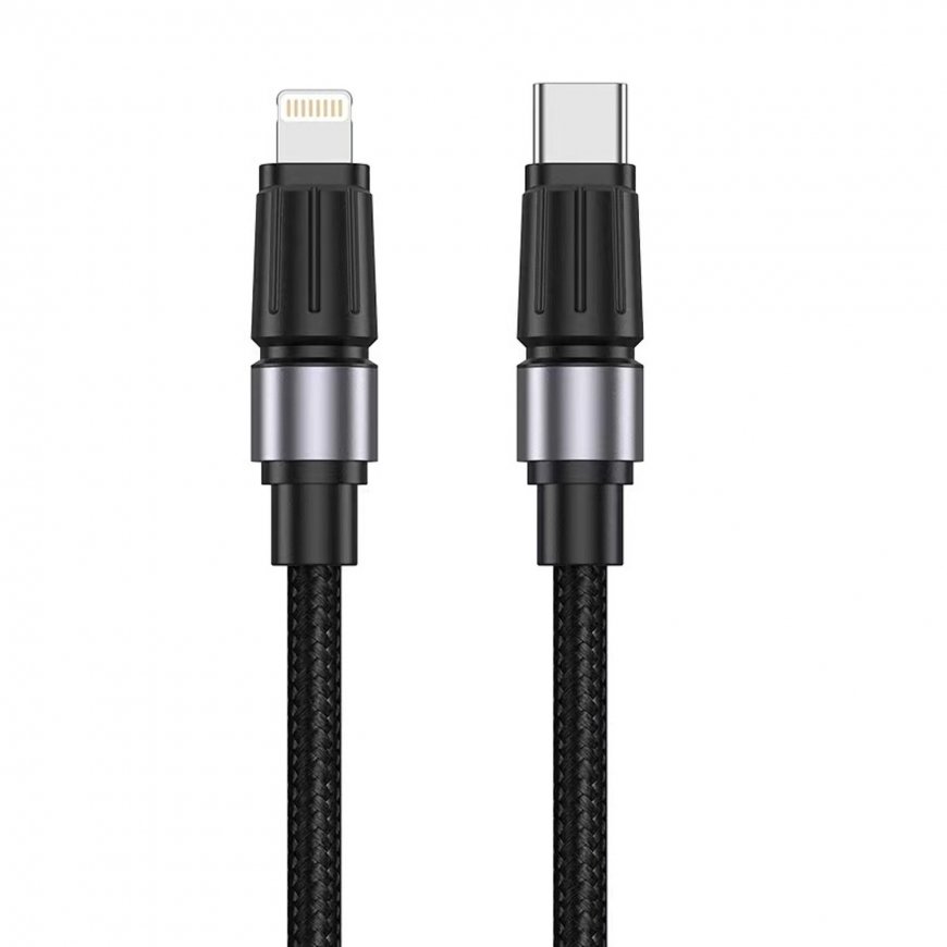 Jellico B26 Kootud Puuvill iPhone & iPad USB-C to Lightning Andm
