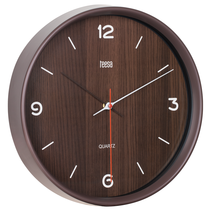 Teesa Wall clock 30 cm dark brown – 2