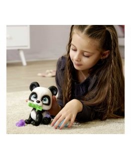 Jada Toys Pamper Petz Panda Interaktyvi figūrėlė geria šlapimą + priedai Sauskelnių gauja