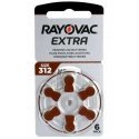 Baterijos Klausos Aparatams Rayovac Extra 312 80 Vnt.
