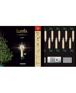 Krinner Lumix Superlight Flame Mini Ivory 12 pcs. Sept