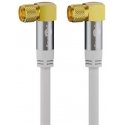 FF SAT antenna connector White Angle Goobay 10m FF SAT antenna connector White Angle Goobay 10m