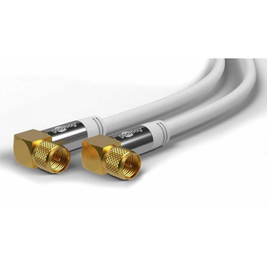 FF SAT antenos jungtis Baltas Angle Goobay 10m – 2