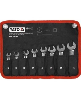 Yato Socket Wrench Set | very short | 10 - 19 mm | 8 pcs. (YT-49123)