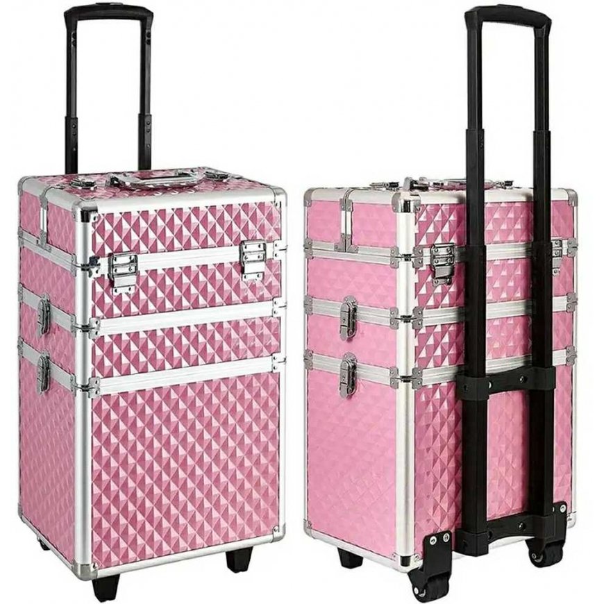 ATL CA19C Dėklas ant ratų 3in1 61x36x25 rožinis – 2