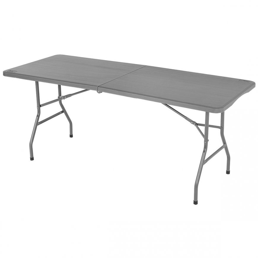 Saska Garden stalas CATERINGOWY sulankstomas W WALIZKĘ 180x70CM MAX.100KG PILKA – 4