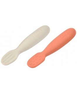 BEABA 2 PCS. SET OF SILICONE BELTS +4 MONTHS, TERRACOTTA/VELVET Gray