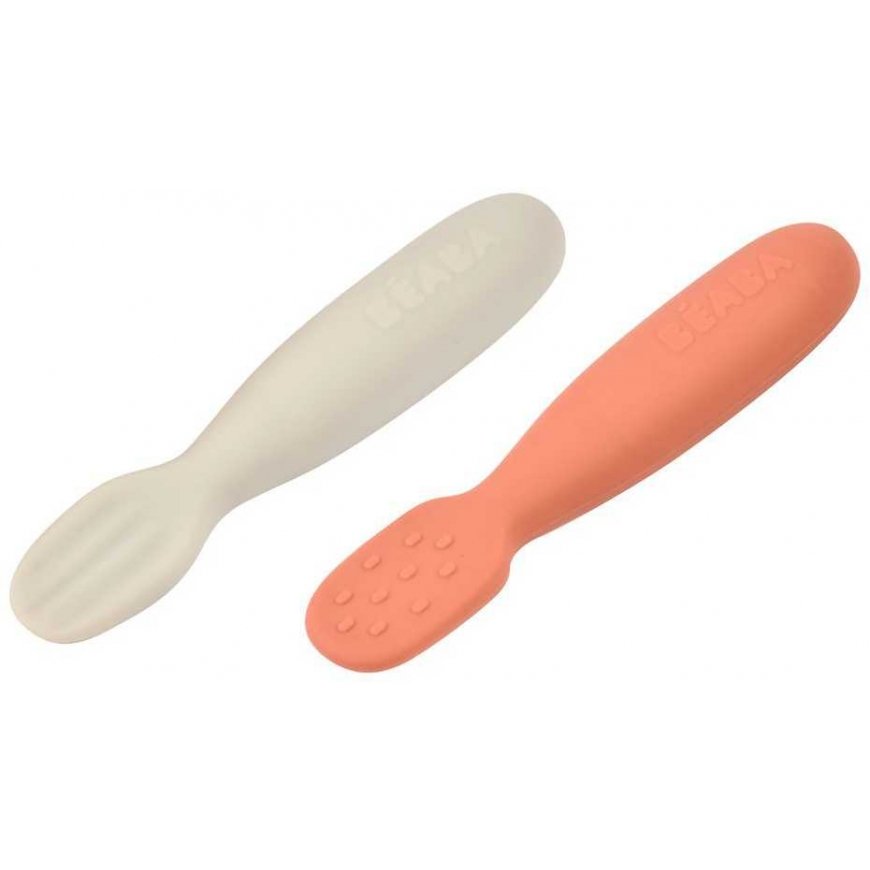 BEABA 2 PCS. SET OF SILICONE BELTS +4 MONTHS, TERRACOTTA/VELVET Gray