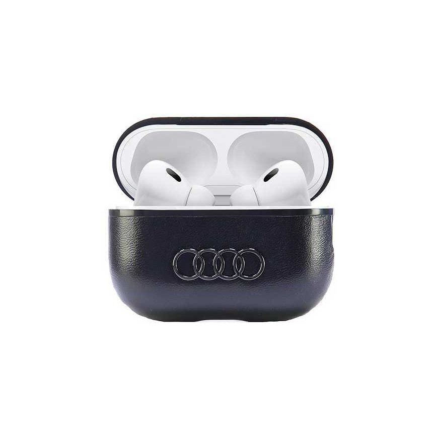 Case Audi Leather Big Logo AirPods Pro 2 cover black/black AU-APP2-GT/D3-BK – 2