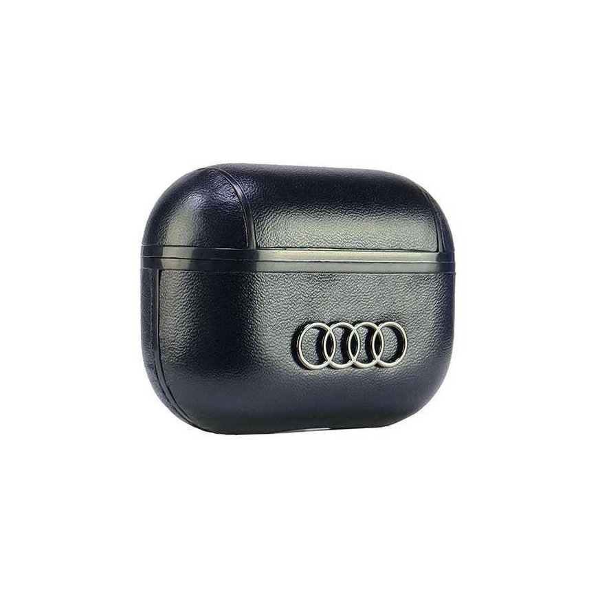 Case Audi Leather Big Logo AirPods Pro 2 cover black/black AU-APP2-GT/D3-BK – 4