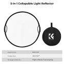 Kampf K&F 5-In-1 Circular Reflector Kit -60cm
