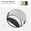 Kampf K&F 5-In-1 Circular Reflector Kit -60cm