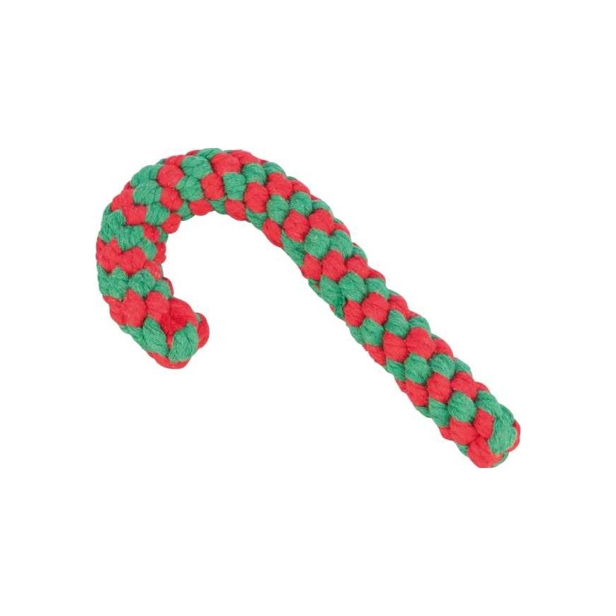 Trixie Xmas Playing Rope Candy cane, rope, 19 cm