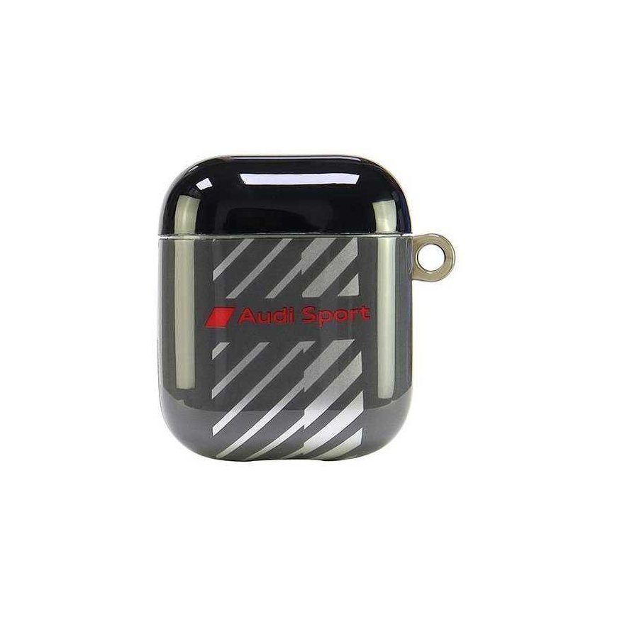 Case Audi IML Sport AirPods 1/2 cover black/ black AUS-IMLAP-RSQ/D1-BK