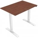 Desk, electrically adjustable, 75x120 cm, gaps 500 mm, white, load capacity 70 kg, ergo
