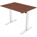 Desk, electrically adjustable, 75x120 cm, gaps 500 mm, white, load capacity 70 kg, ergo