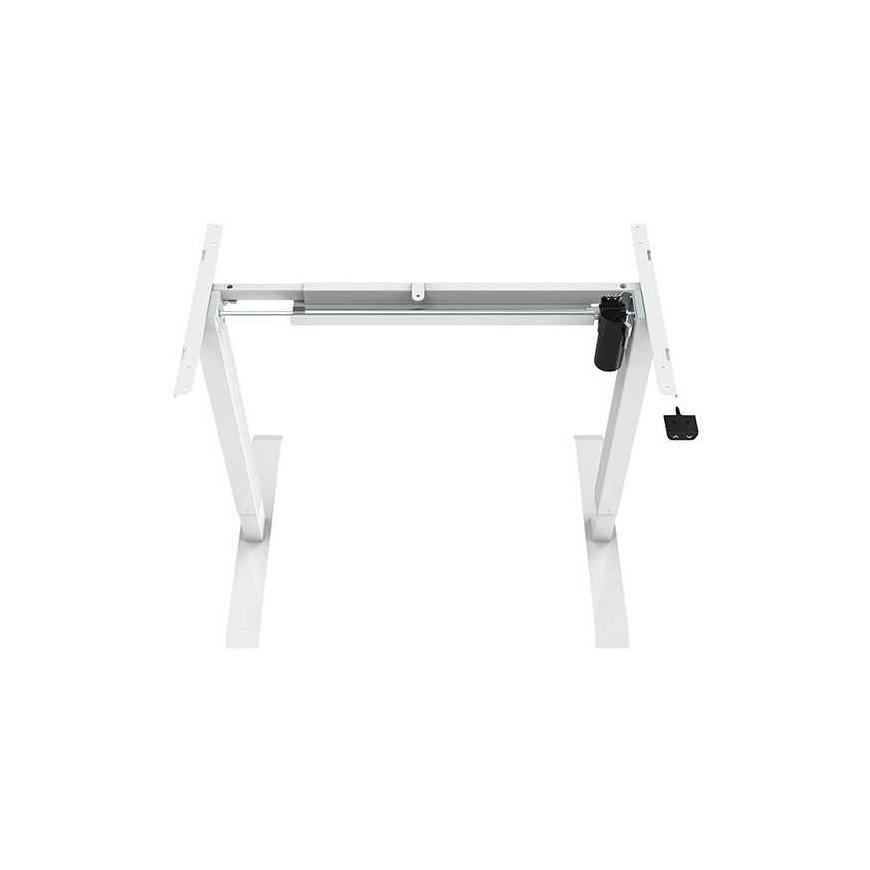 Desk, electrically adjustable, 75x120 cm, gaps 500 mm, white, load capacity 70 kg, ergo – 5