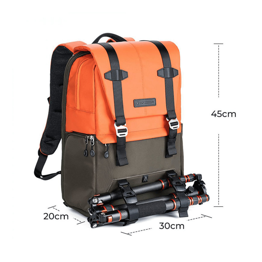 Kampf K&F Concept Urban Wander 20 l photo backpack - oranžinis – 3