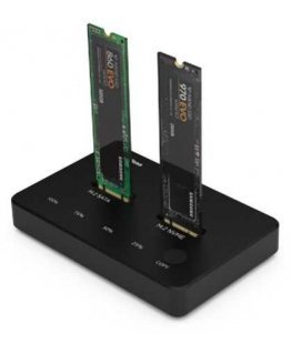Extra Digital Docking Station 2x M.2 NVME+SATA SSD up to 10Gbps